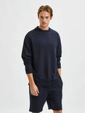 Selected CREW NECK SWEATSHIRT, Navy Blazer, highres - 16083414_NavyBlazer_003.jpg