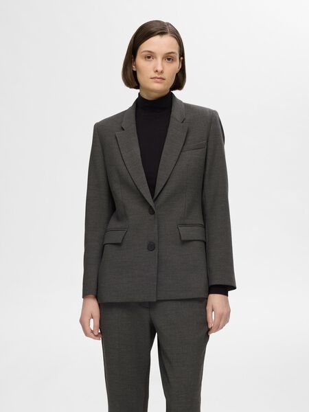 Selected VISCOSE BLEND CLASSIC BLAZER, Dark Grey Melange, highres - 16094208_DarkGreyMelange_1112541_003.jpg