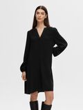 Selected VISCOSE BLEND MINI DRESS, Black, highres - 16093188_Black_003.jpg