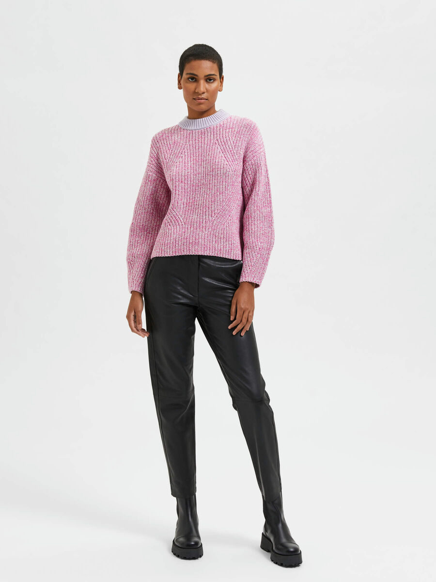 Selected LONG SLEEVED KNITTED JUMPER, Raspberry Rose, highres - 16089851_RaspberryRose_1030294_005.jpg