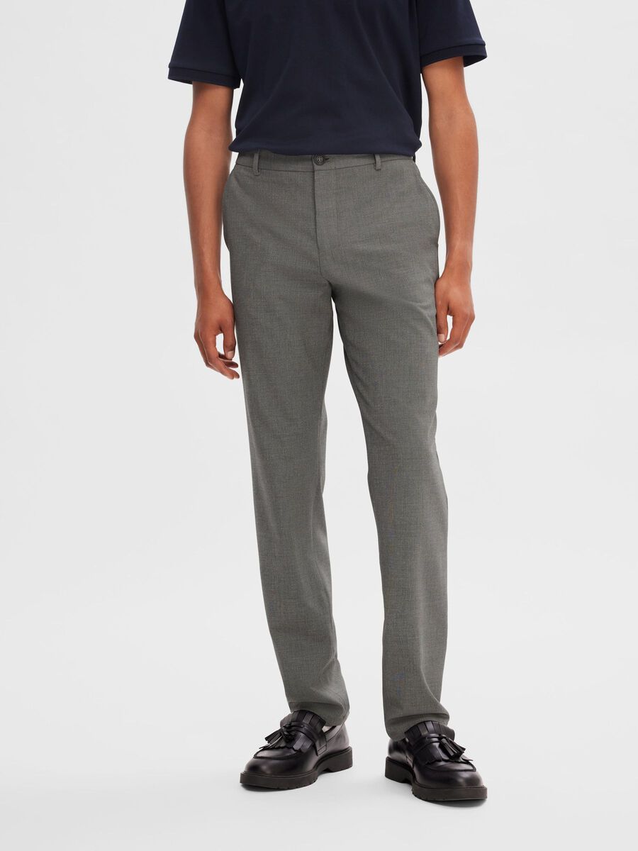 Selected 175 SLIM FIT HOSE, Grey Melange, highres - 16090460_GreyMelange_003.jpg