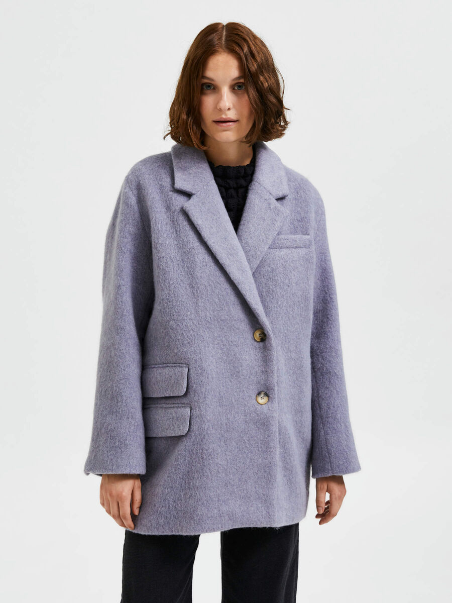 Selected BRUSHED WOOL COAT, Quicksilver, highres - 16087403_Quicksilver_003.jpg