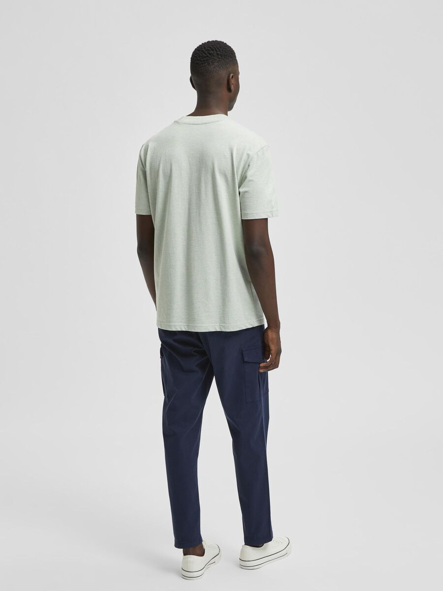 Selected SHORT-SLEEVED T-SHIRT, Desert Sage, highres - 16077385_DesertSage_861562_004.jpg