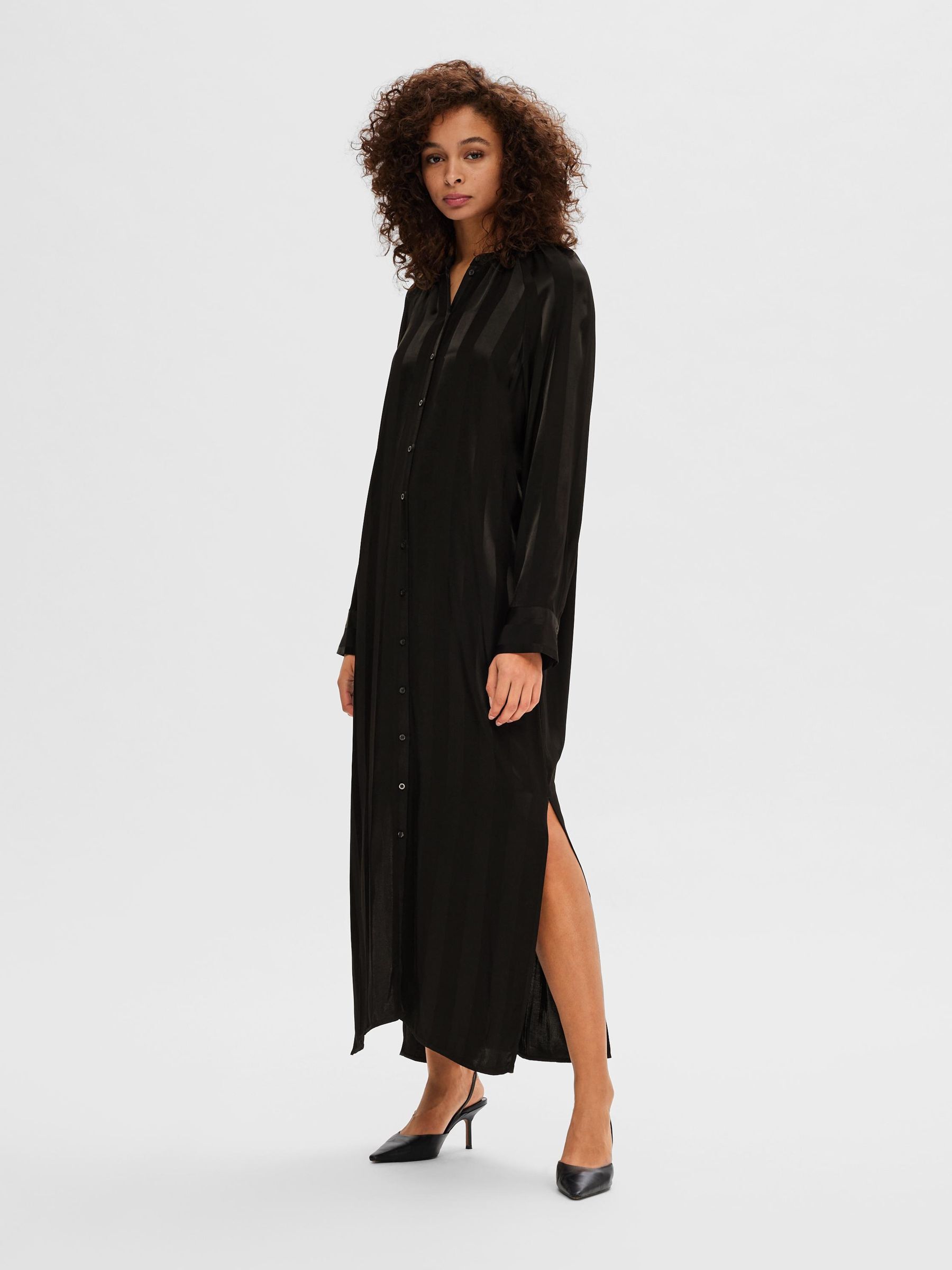 Midi Dresses Wrap Lace Shirt SELECTED FEMME