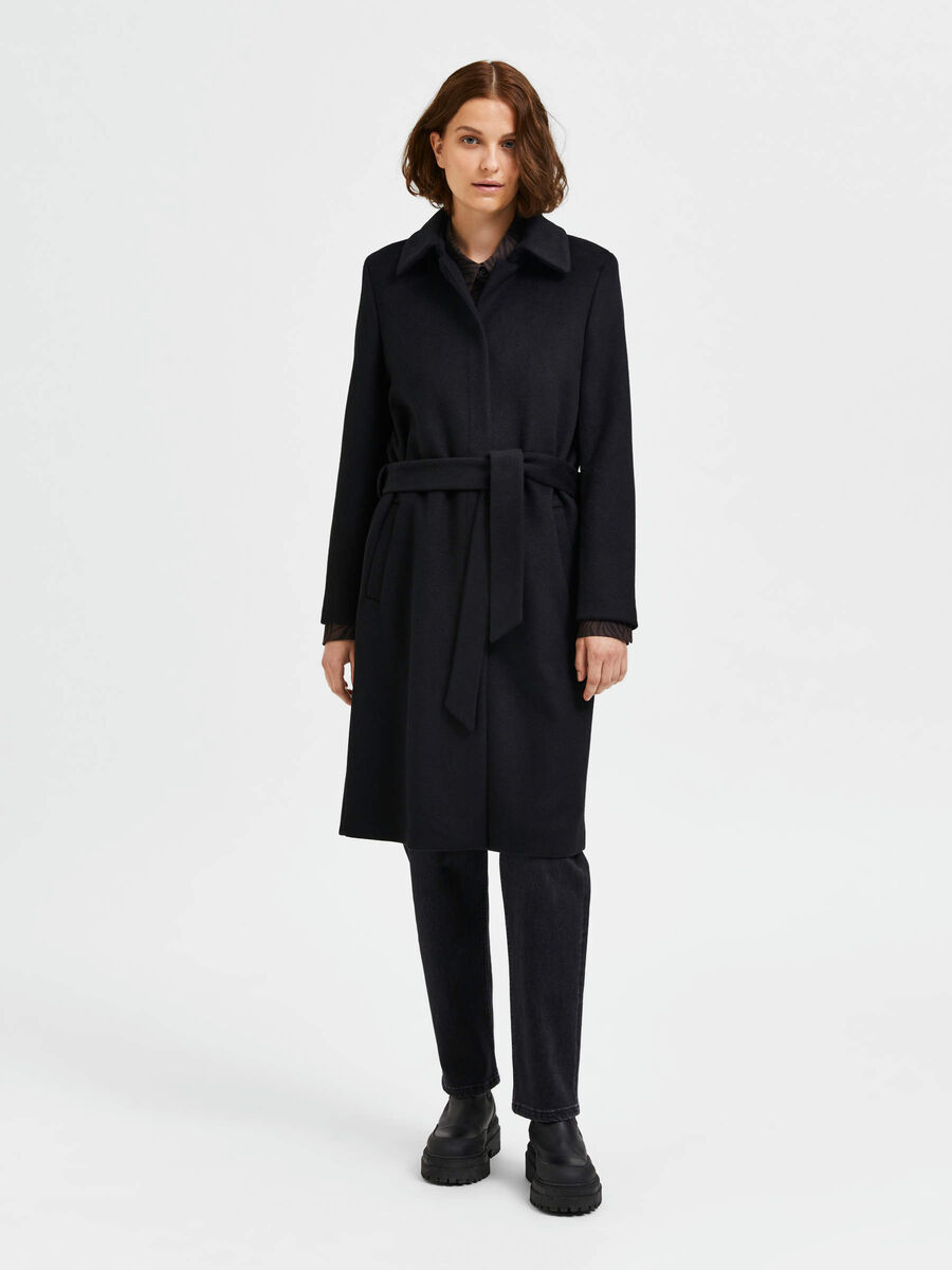 Selected WOOL - COAT, Black, highres - 16047624_Black_003.jpg