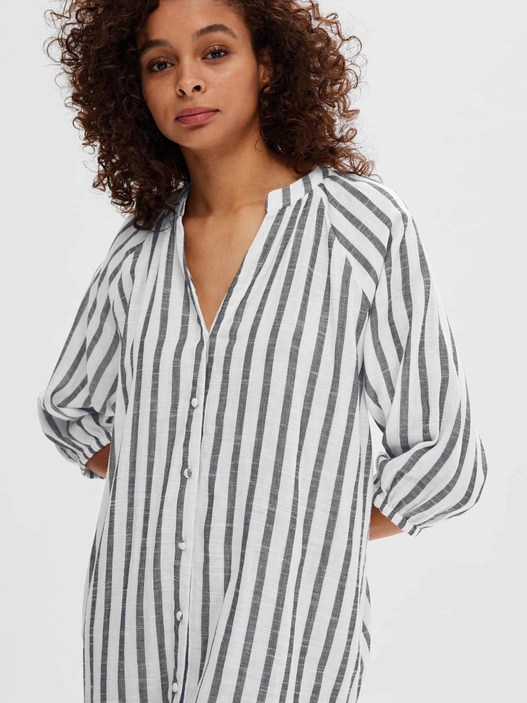 Selected femme striped dress on sale