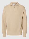 Selected MAGLIONE A MEZZA CERNIERA, Oatmeal, highres - 16094566_Oatmeal_001.jpg