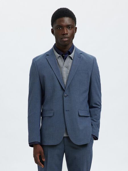 Selected VISCOSE BLEND SLIM FIT BLAZER, Dark Blue, highres - 16094325_DarkBlue_1115777_003.jpg