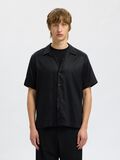 Selected PRINTET KORTÆRMET SKJORTE, Black, highres - 16093915_Black_003.jpg