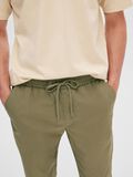 Selected 196 STRAIGHT FIT COTTON TROUSERS, Burnt Olive, highres - 16092748_BurntOlive_006.jpg