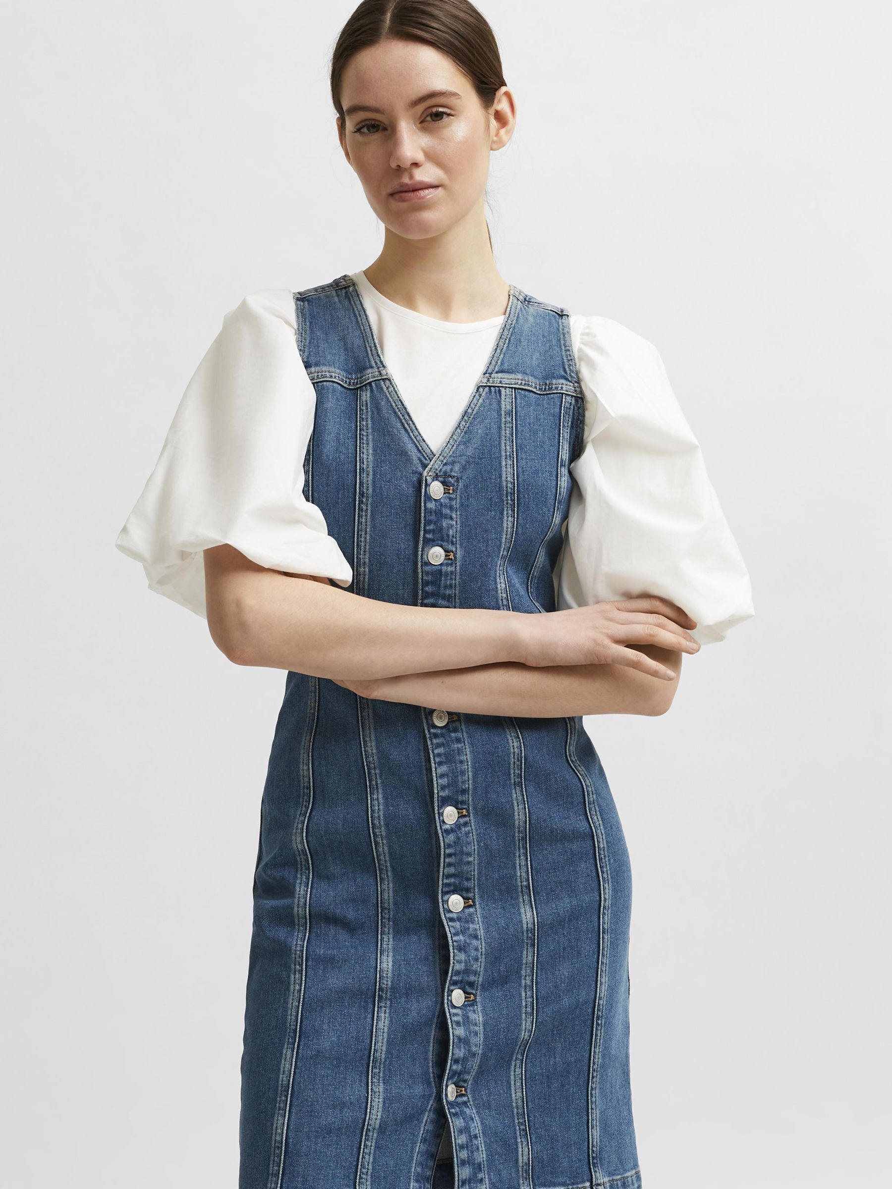 Selected femme denim dress on sale