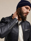 Selected HEAVY TIMELESS BIKER LEATHER JACKET, Black, highres - 16064161_Black_006.jpg