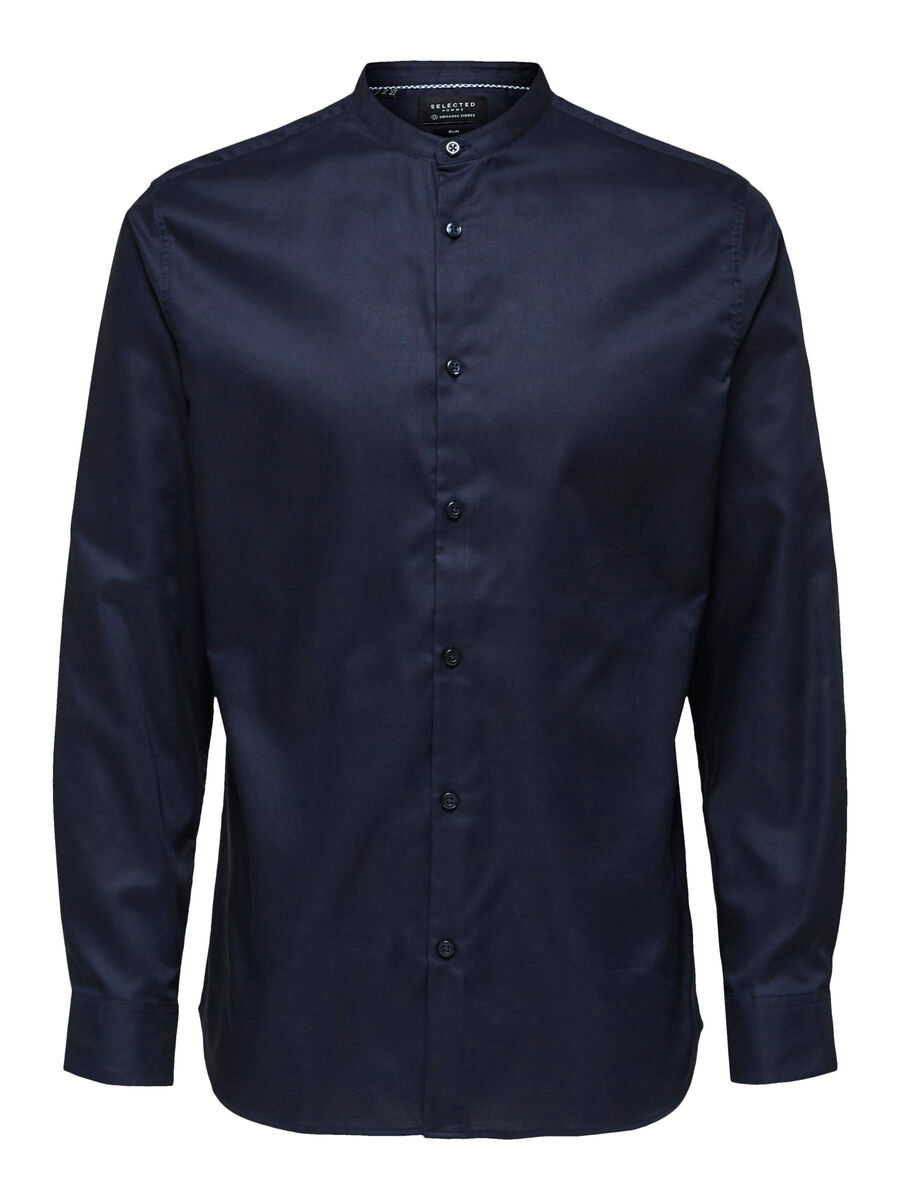 Selected MANDARIN COLLAR SHIRT, Navy Blazer, highres - 16075810_NavyBlazer_001.jpg