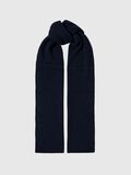 Selected WOOL BLEND RIBBED SCARF, Sky Captain, highres - 16075396_SkyCaptain_001.jpg