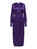 Selected SATIN WRAP DRESS, Acai, highres - 16086410_Acai_001.jpg