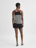 Selected STRIPED LINEN BLEND STRAP TOP, Black, highres - 16080345_Black_870647_004.jpg