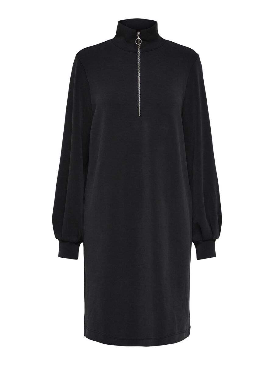 Soft touch half zip sweat dress, Selected