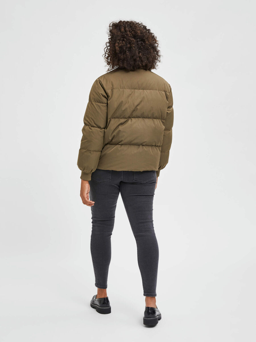 Selected CURVE PUFFER JACKET, Tarmac, highres - 16082150_Tarmac_004.jpg