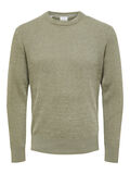 Selected LONG SLEEVED JUMPER, Vetiver, highres - 16087978_Vetiver_001.jpg