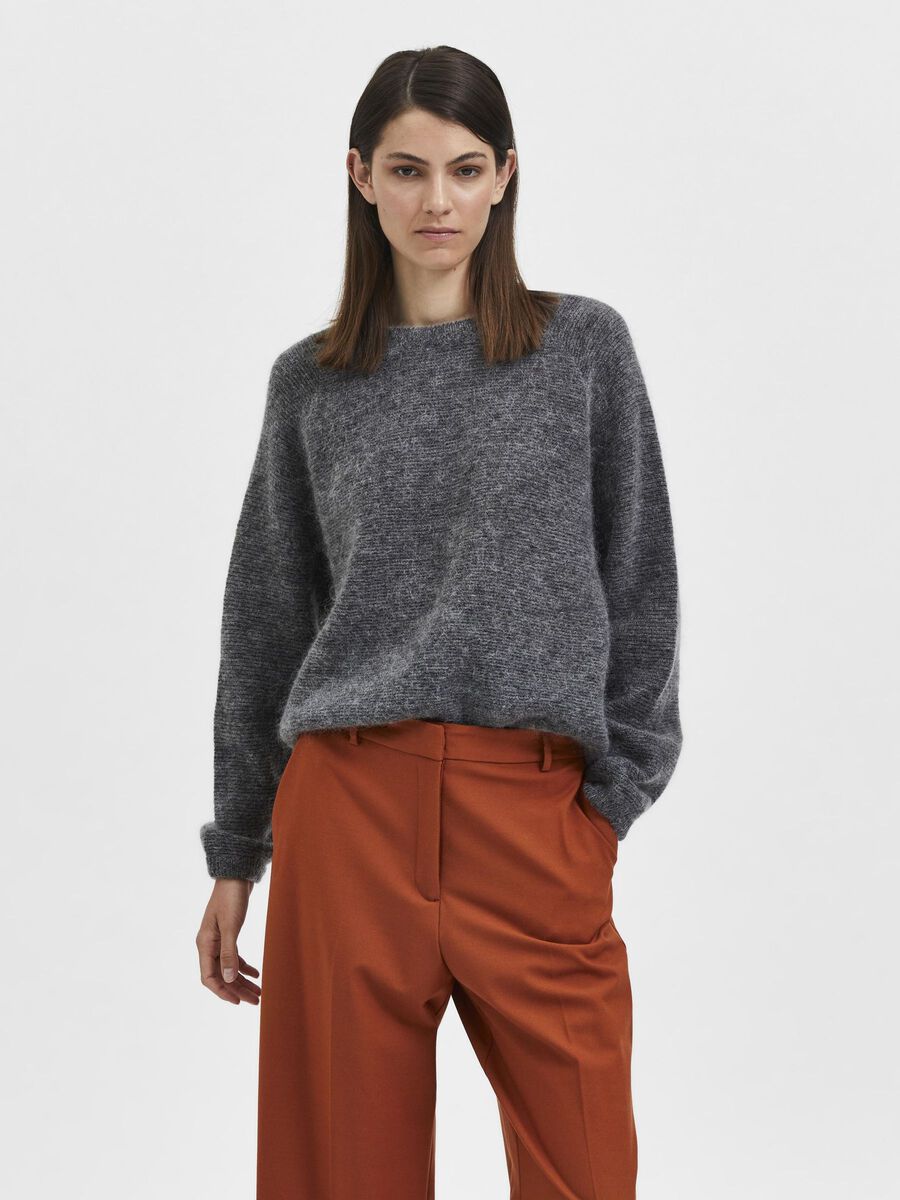 Selected MOHAIRMIX SWEATER, Medium Grey Melange, highres - 16086281_MediumGreyMelange_003.jpg