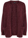 Selected SHORT - KNITTED CARDIGAN, Beet Red, highres - 16064755_BeetRed_647429_001.jpg