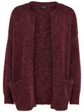 Selected KORT - STRIKKET CARDIGAN, Beet Red, highres - 16064755_BeetRed_647429_001.jpg