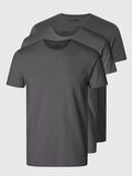 Selected 3-PACK COTTON T-SHIRT, Medium Grey Melange, highres - 16094475_MediumGreyMelange_001.jpg