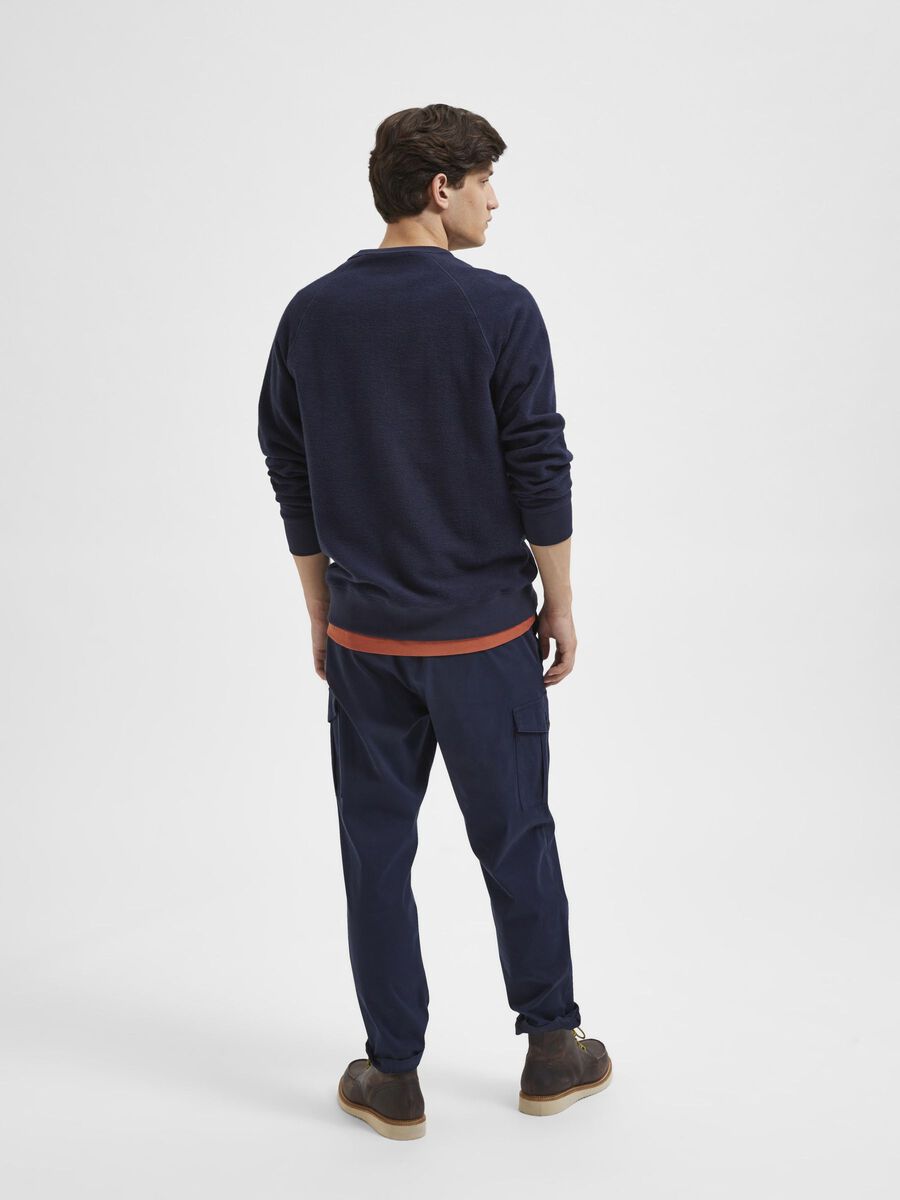 Selected BRUSHED SWEATSHIRT, Sky Captain, highres - 16087860_SkyCaptain_004.jpg