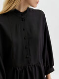 Selected BALLOON SLEEVED MINI DRESS, Black, highres - 16082614_Black_006.jpg
