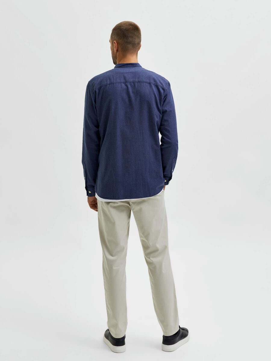 Selected MELANGE SHIRT, Estate Blue, highres - 16082687_EstateBlue_903598_004.jpg