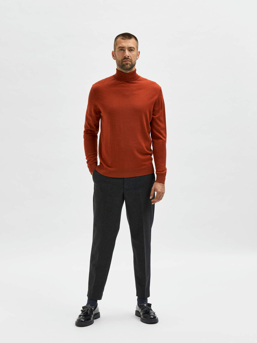 Selected ROLL NECK KNITTED PULLOVER, Picante, highres - 16082064_Picante_892642_005.jpg