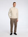 Selected LONG SLEEVED HALF-ZIP JUMPER, Oatmeal, highres - 16097087_Oatmeal_005.jpg