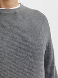 Selected PUNTO GOFRADO JERSEY, Medium Grey Melange, highres - 16079776_MediumGreyMelange_006.jpg