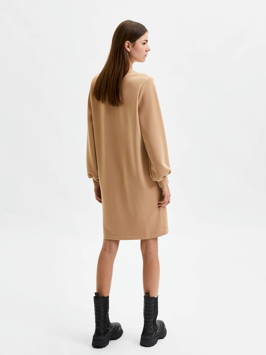Selected LONG SLEEVE DRESS, Tannin, highres - 16082347_Tannin_004.jpg