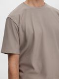 Selected RIBBED T-SHIRT, Greige, highres - 16090777_Greige_006.jpg