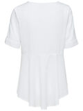 Selected ORGANIC COTTON - SHORT SLEEVED TOP, Bright White, highres - 16062149_BrightWhite_002.jpg