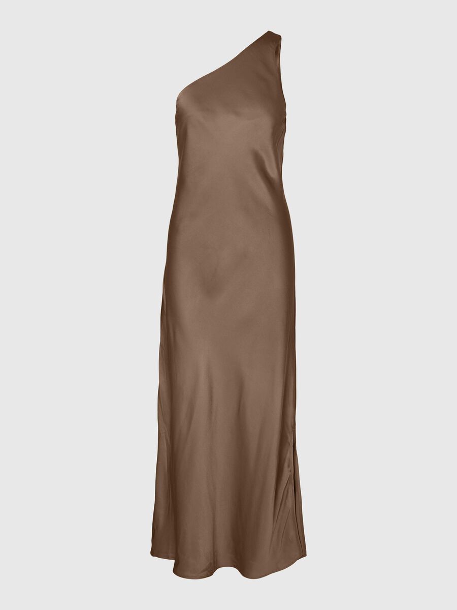 Selected ONE SHOULDER MAXI DRESS, Coca Mocha, highres - 16091719_CocaMocha_001.jpg