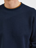 Selected GEBREIDE SWEATSHIRT, Sky Captain, highres - 16085661_SkyCaptain_006.jpg