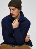 Selected WORKWEAR INSPIRED - KNITTED CARDIGAN, Maritime Blue, highres - 16070623_MaritimeBlue_008.jpg