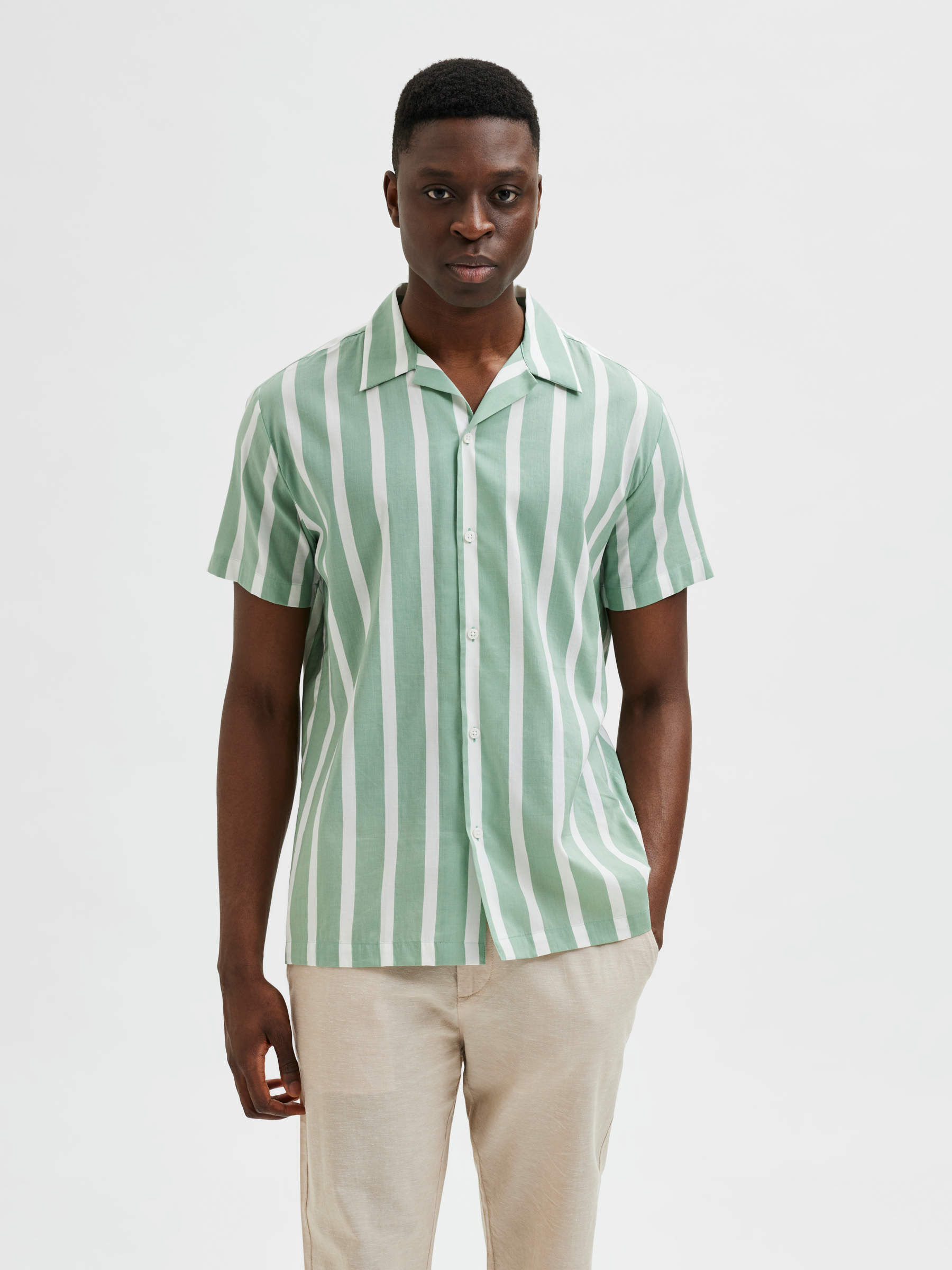 Green cuban shirt Clearance