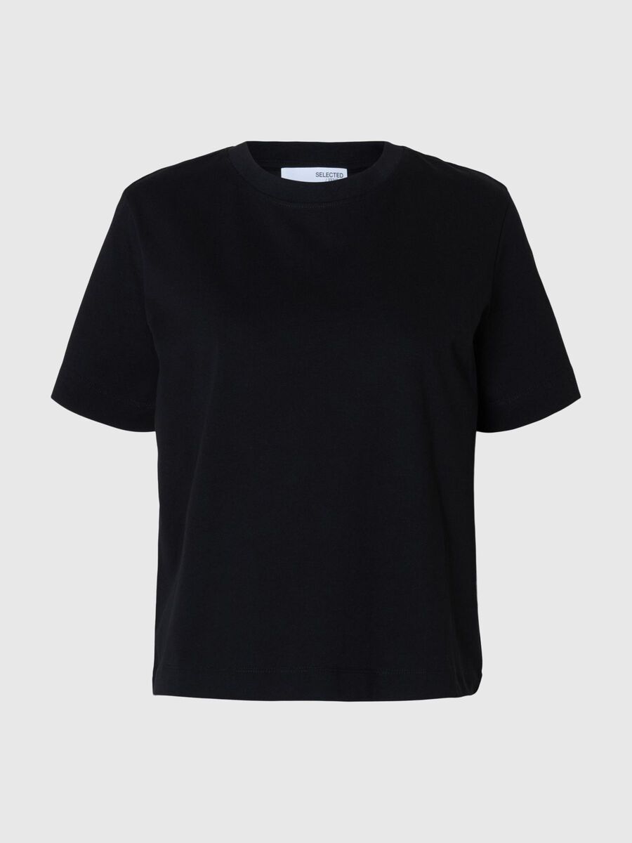 Selected T-SHIRT, Black, highres - 16087919_Black_001.jpg