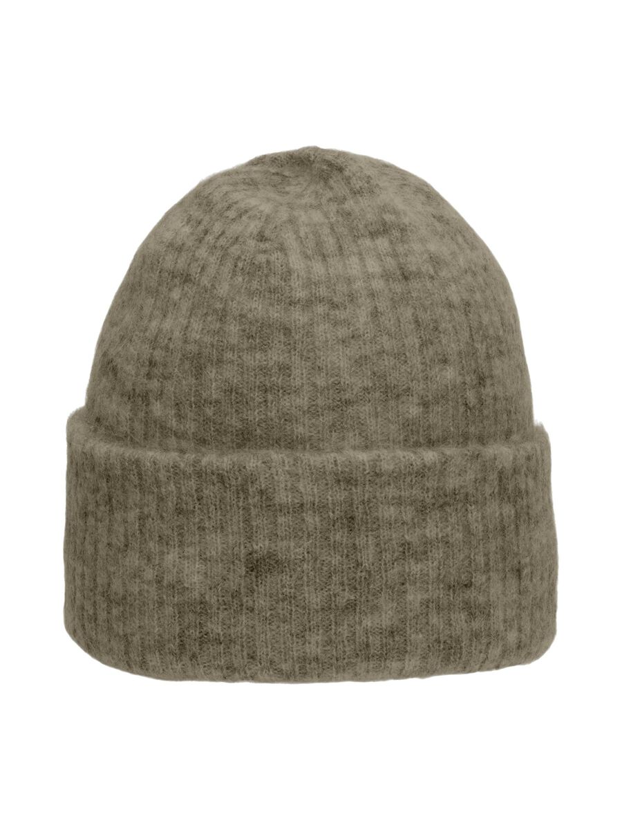 Selected RIBBED WOOL BLEND BEANIE, Dusky Green, highres - 16091494_DuskyGreen_001.jpg