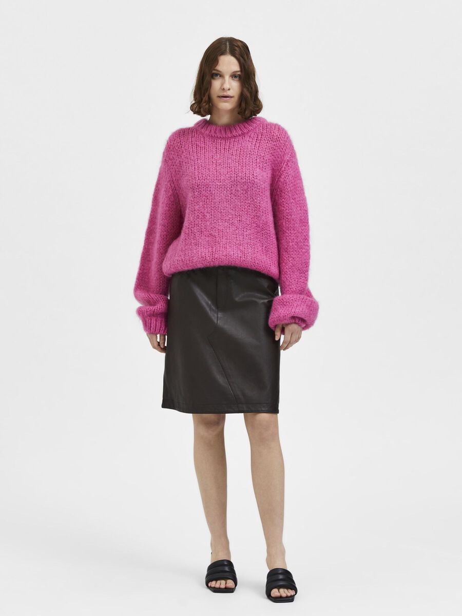 Selected LONG-SLEEVED KNITTED JUMPER, Phlox Pink, highres - 16085519_PhloxPink_005.jpg