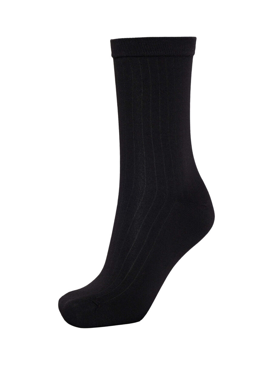 Selected LOT DE 3 CHAUSSETTES, Black, highres - 16074990_Black_002.jpg