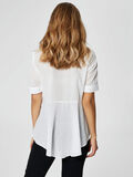 Selected ORGANIC COTTON - SHORT SLEEVED TOP, Bright White, highres - 16062149_BrightWhite_004.jpg