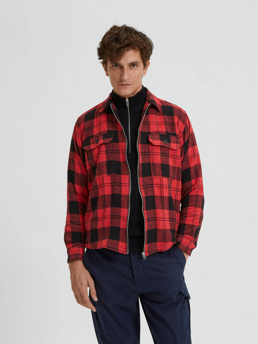 Selected CHECKED OVERSHIRT, Red Dahlia, highres - 16085935_RedDahlia_956508_003.jpg