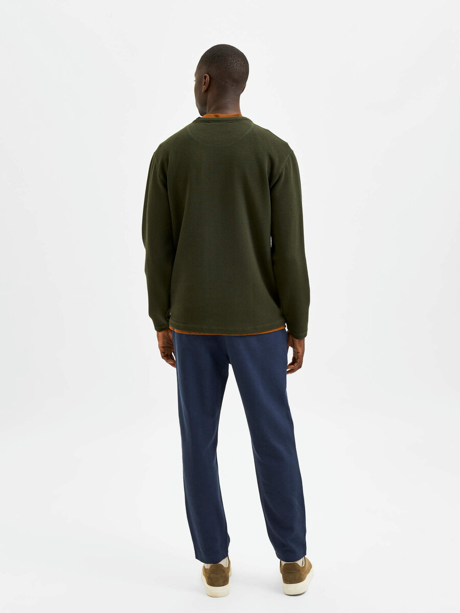 Selected LANGE MOUWEN SWEATSHIRT, Rosin, highres - 16081964_Rosin_004.jpg