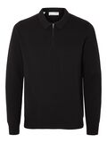 Selected POLO JERSEY, Black, highres - 16092579_Black_001.jpg