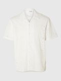 Selected BRODERIE ANGLAISE CHEMISE À MANCHES COURTES, Bright White, highres - 16092789_BrightWhite_001.jpg