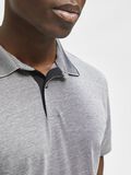 Selected MANCHES COURTES COOLMAX® POLO, Medium Grey Melange, highres - 16082844_MediumGreyMelange_006.jpg